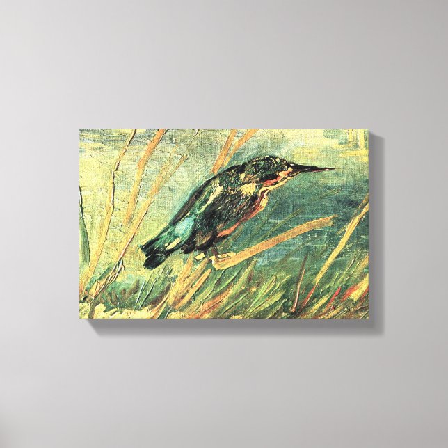 Kingfisher av Vincent van Gogh Canvastryck (Framsida)