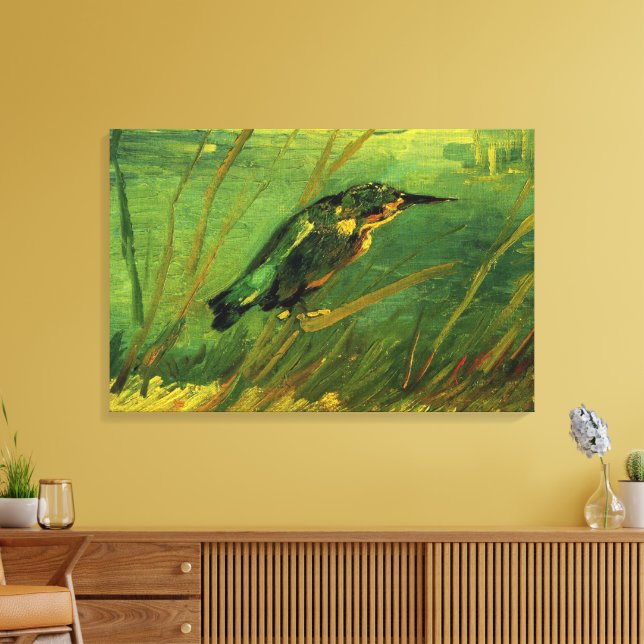 Kingfisher av Vincent van Gogh Canvastryck (Insitu (Vardagsrum))