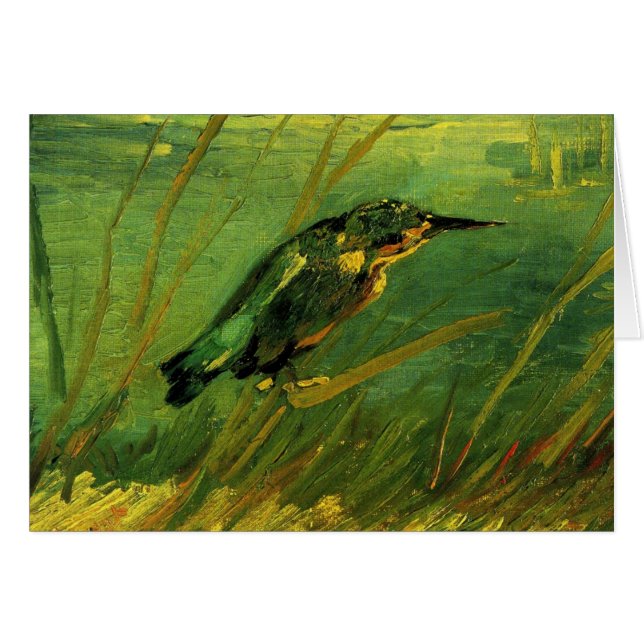 Kingfisher av Vincent van Gogh Greeting Card Hälsningskort (Framsidan Horizontal)