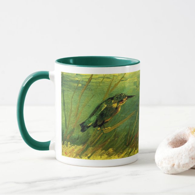 Kingfisher av Vincent van Gogh Mugg (Med munk)