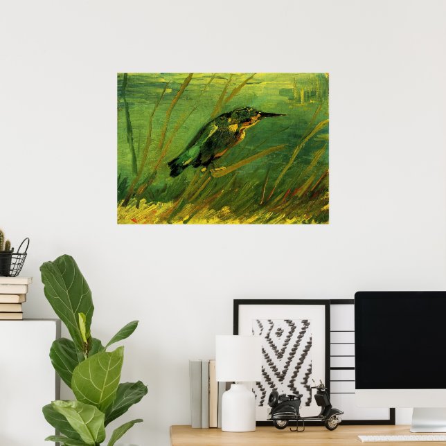 Kingfisher av Vincent van Gogh Poster (Hemmakontoret)