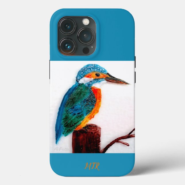 Kingfisher Bird Art Personlig (Baksida )