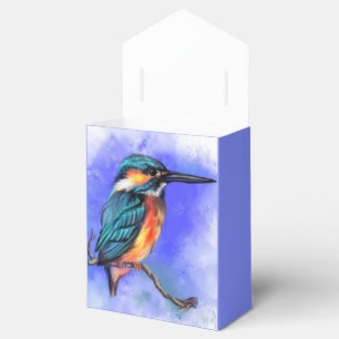 Kingfisher Bird Favor Box - Anpassade Presentaskar