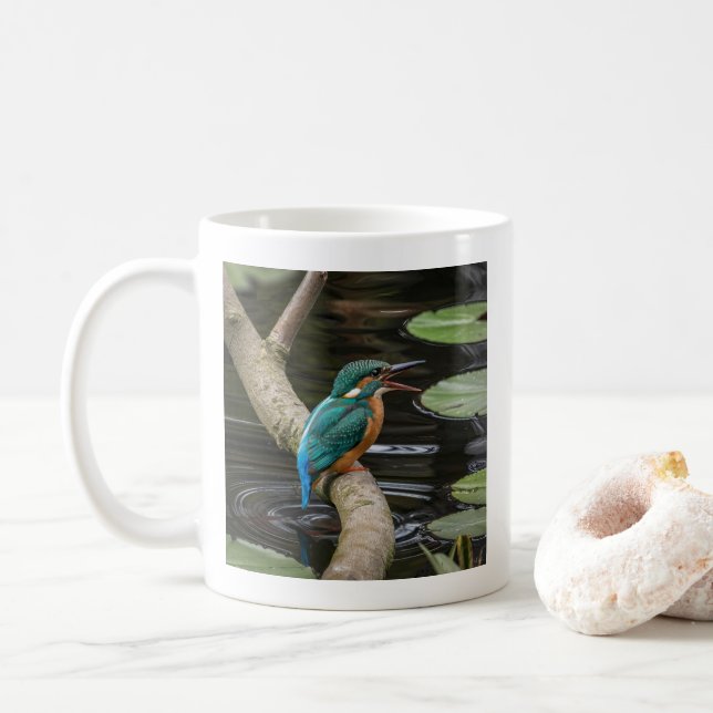 Kingfisher Bird Kaffemugg (Med munk)