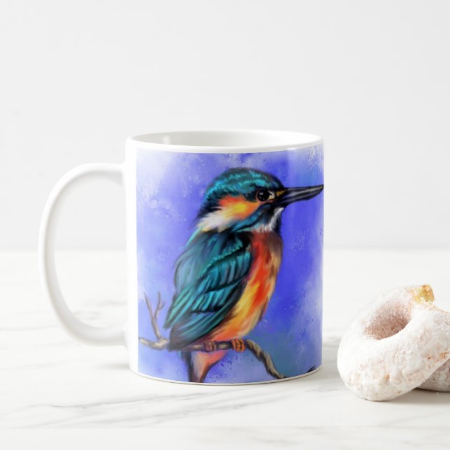 Kingfisher Bird Mugg (Med munk)
