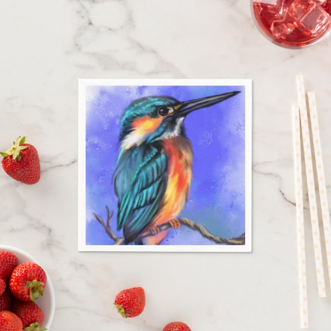 Kingfisher Bird Napkins Pappersservett (Insitu)