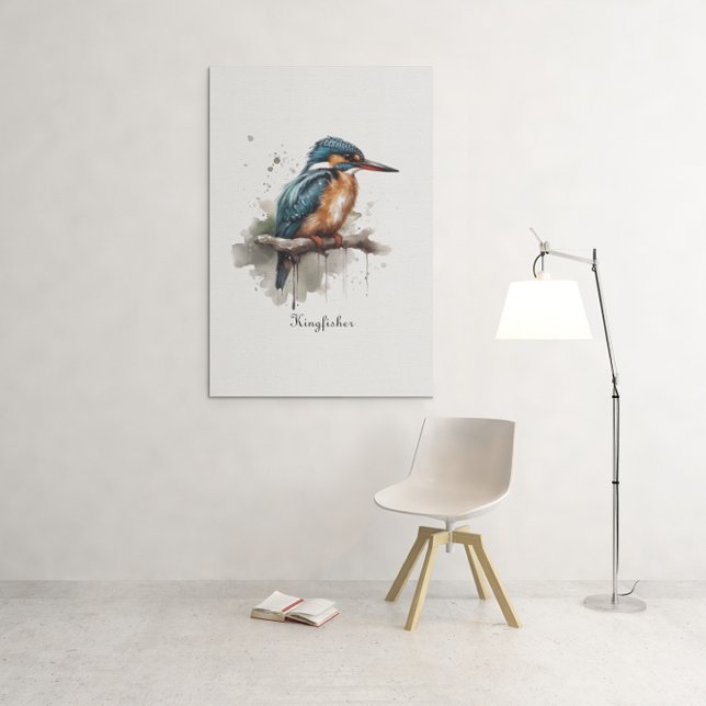 Kingfisher Canvastryck (Skapare uppladdad)