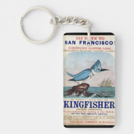 Kingfisher Clipper, segling frakt 1855 Nyckelring