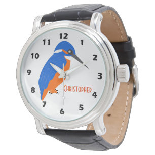 Kingfisher-design Lägg bara till Namn Armbandsur