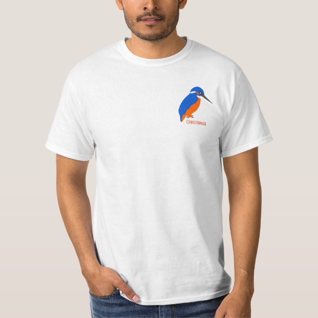 Kingfisher-design Lägg bara till Namn T Shirt (Framsida)
