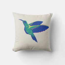 Kingfisher Design Square Pillow - Elegantens natur Kudde