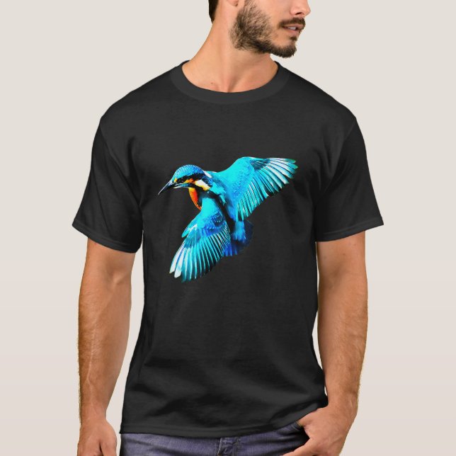 Kingfisher Flies T Shirt (Framsida)