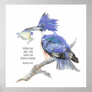Kingfisher för citationstecken för bibel för manar poster