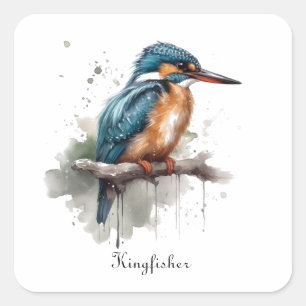 Kingfisher Fyrkantigt Klistermärke