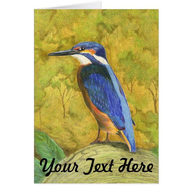 Kingfisher Hälsningskort (Framsidan)