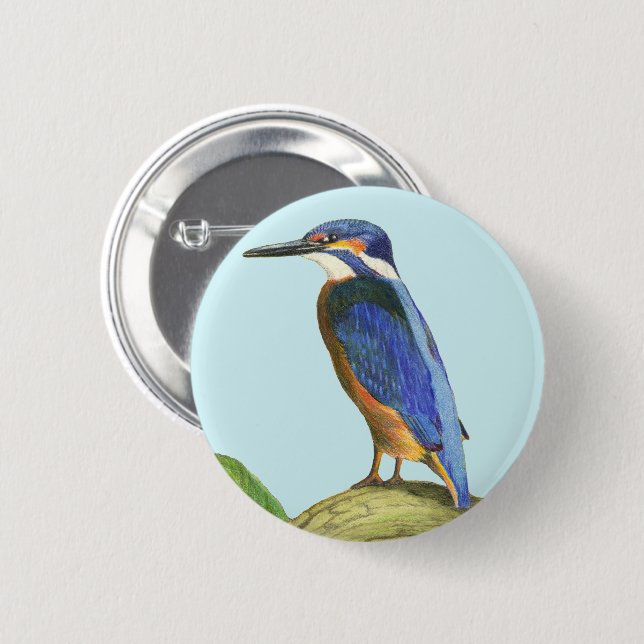 Kingfisher Knapp (Framsida & baksida)