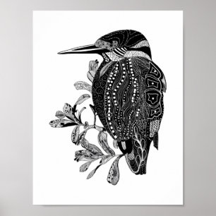 Kingfisher Kookaburra australiska fågel Poster