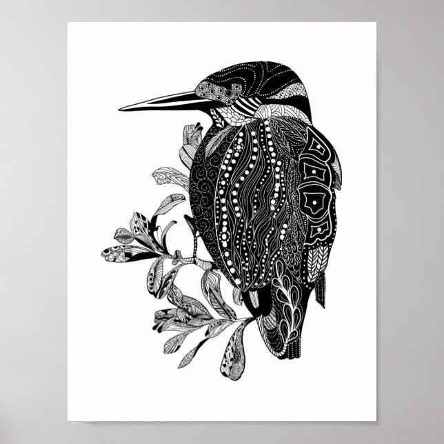 Kingfisher Kookaburra australiska fågel Poster (Framsidan)