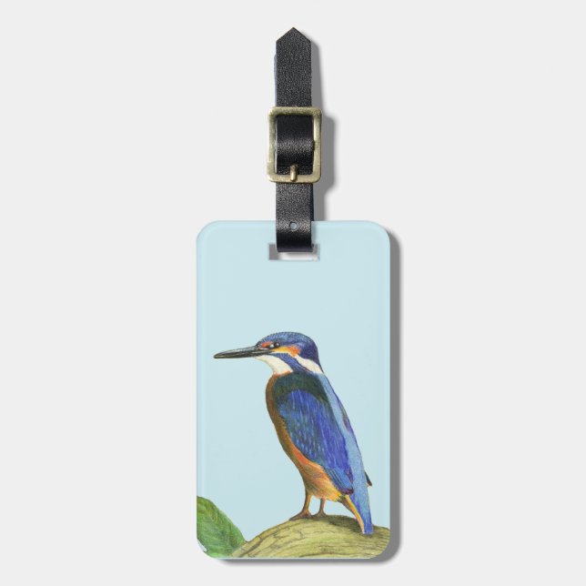 Kingfisher Luggage Tag Bagagebricka (Vertikal Framsida)