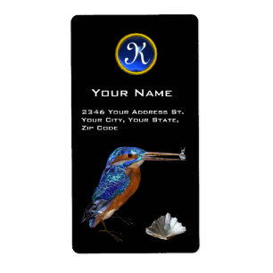 KINGFISHER MONOGRAM , Electrical Blue, Sapphire Fraktsedel