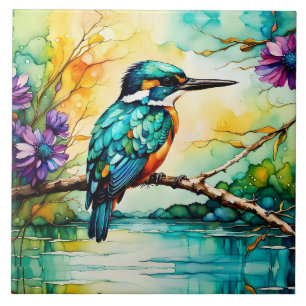 Kingfisher Mountains, Vatten och Wildblommor Kakelplatta