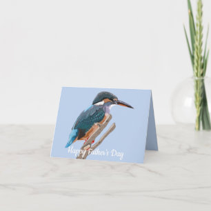 Kingfisher och Willow editable Far Day Kort