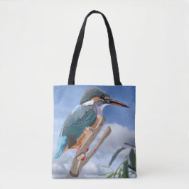Kingfisher och Willow Tote Bag Tygkasse