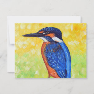 Kingfisher Painting-vykort Vykort