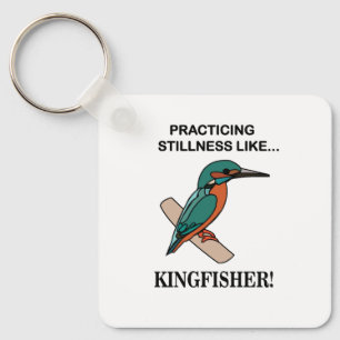 Kingfisher praktiserar Stillness som Kingfisher Nyckelring