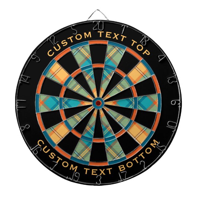 Kingfisher Tartan Dart Board Darttavla (Framsidan)
