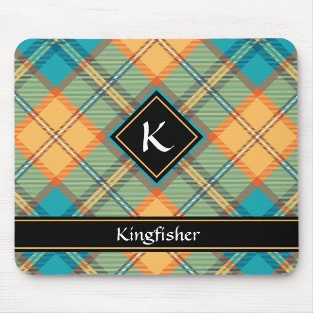 Kingfisher Tartan Mouse Pad Musmatta (Framsidan)