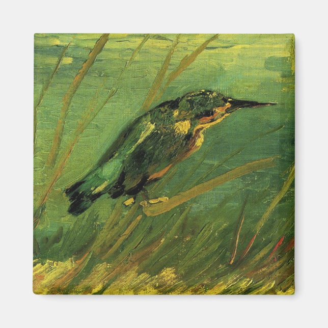 Kingfisher Van Gogh Fine Art Magnet (Framsidan)