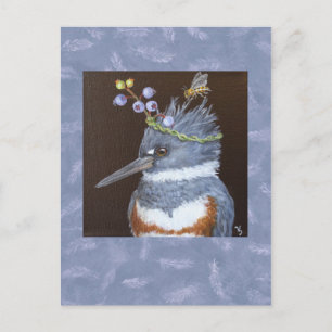 Kingfisher-vykort (blåbär från Maine) Vykort