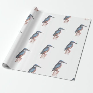 Kingfisher Watercolor Presentpapper