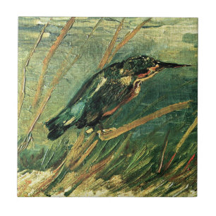 Kingfisheren av Vincent Van Gogh Kakelplatta