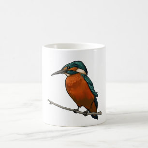 Kingfisherfågelmugg Kaffemugg
