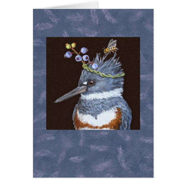 kingfisherkort II Hälsningskort (Framsidan)