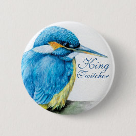 Kingfisherkungen Twitcher knäppas/emblem Knapp