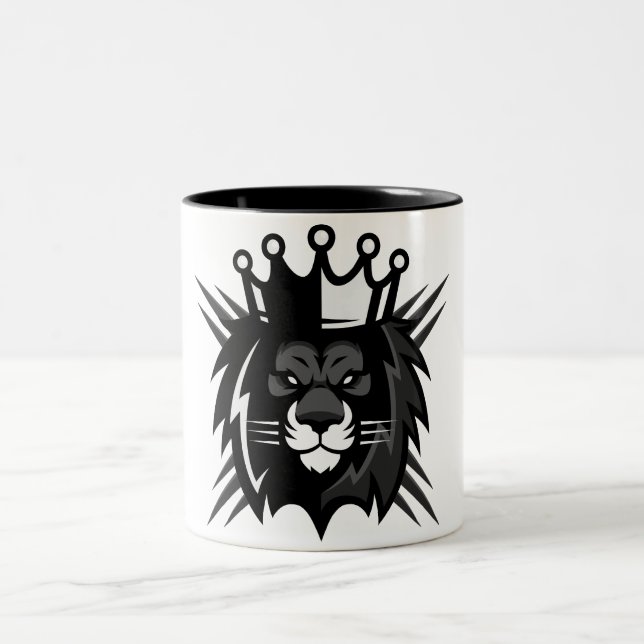 KingLand ∞ Majesté du Lion - Tasse à Deux Couleurs Två-Tonad Mugg (Center)
