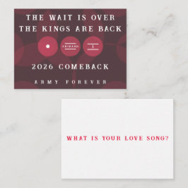 Kings are Back ARIRANG Comeback Gratis Kort