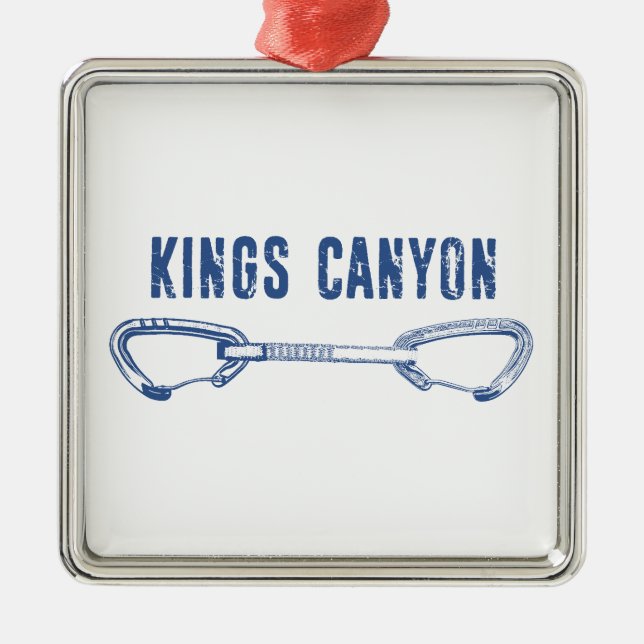 Kings Canyon Klättring Quickdraw Julgransprydnad Metall (Framsidan)