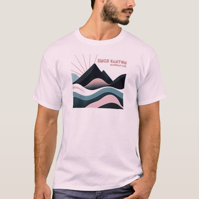 Kings Canyon National Park Färgade kullar T Shirt (Framsida)