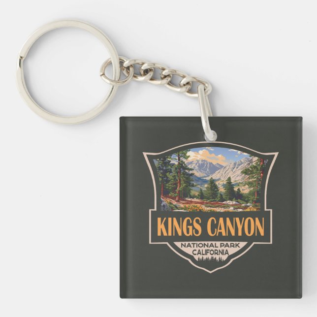 Kings Canyon National Park Illustration Retro Art (Framsidan)