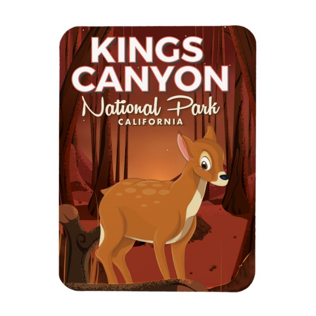 Kings Canyon nationalpark Kalifornien Magnet (Vertikal)
