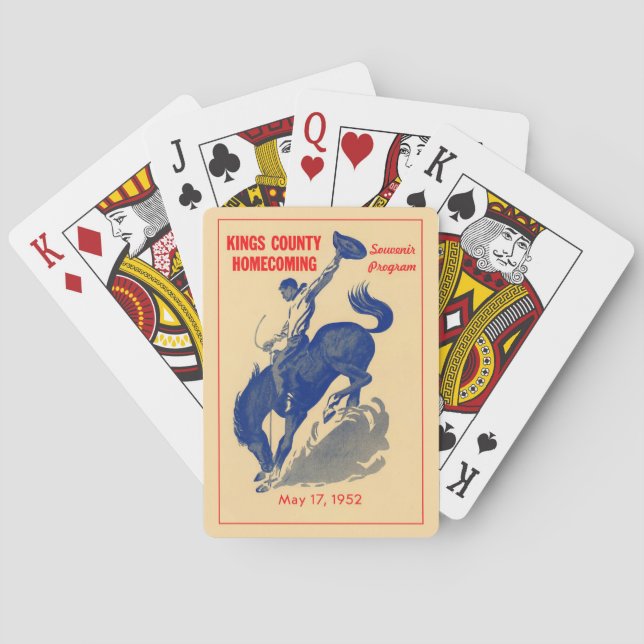 KINGS COUNTY - HANFORD - CALIFORNIA PLAYING CARDS. CASINOKORT (Baksidan)