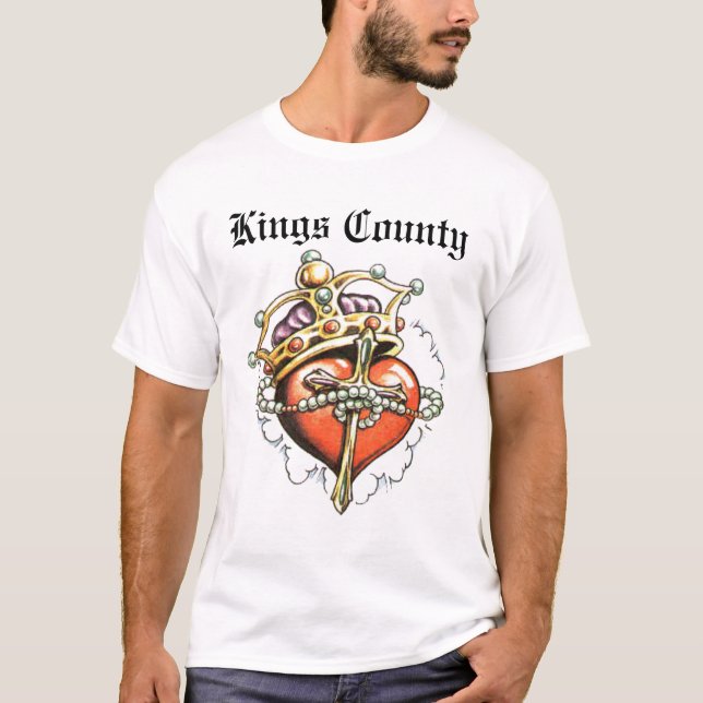 Kings County hjärta Tee Shirt (Framsida)