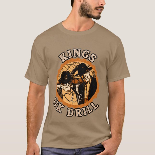 Kings of UK Drill Pete and Bas v2 T Shirt (Framsida)