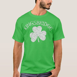 Kingsbridge Bronx NY Irish Shamrock Distress T Shirt