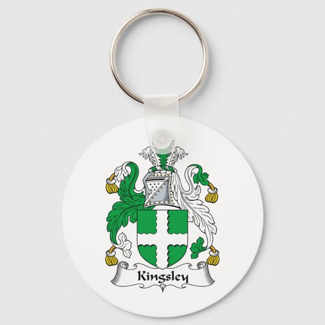 Kingsley Family Crest Nyckelring (Framsida)