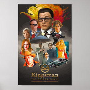 Kingsman: Det guld- cirklar Poster